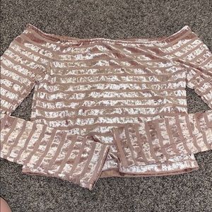 Forever21 Off The Shoulder Crop Top